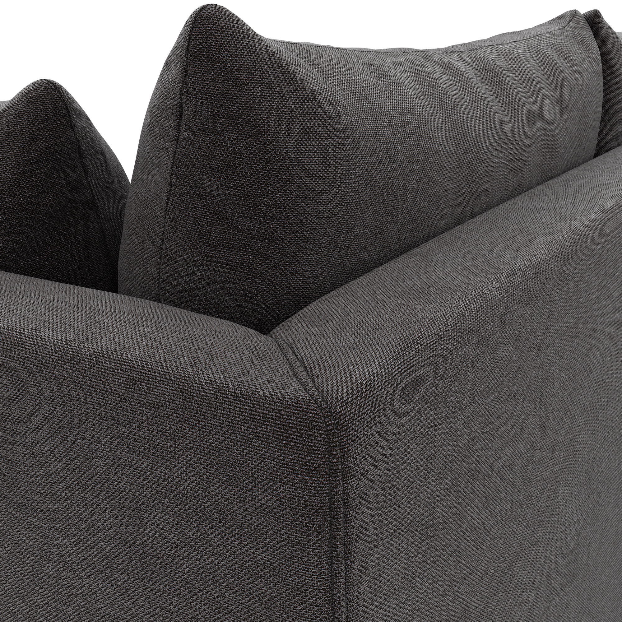 Lira Luxe 2 Seater - Textured Pewter (Express)