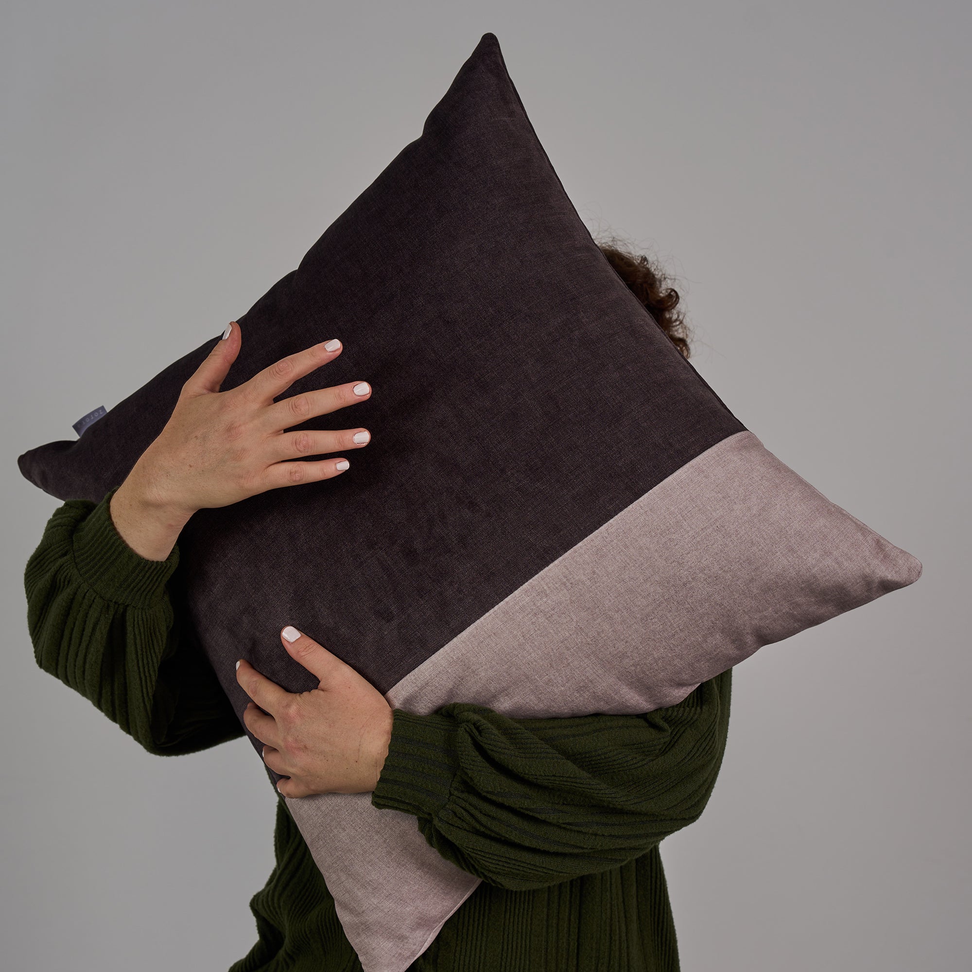 Colour Block Scatter Cushion - FibreGuard Deluxe Havanah *