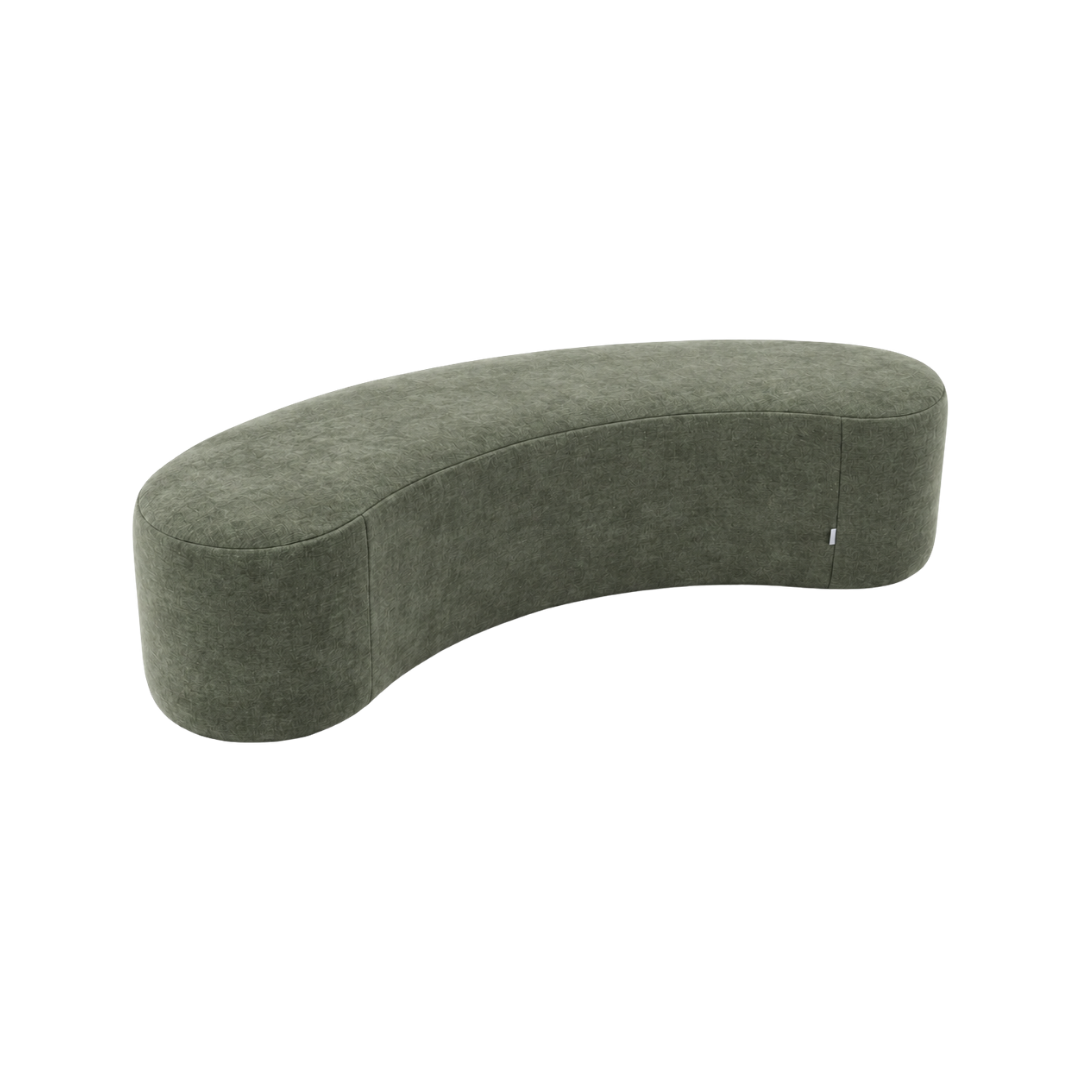 Lima Bean Ottoman Medium