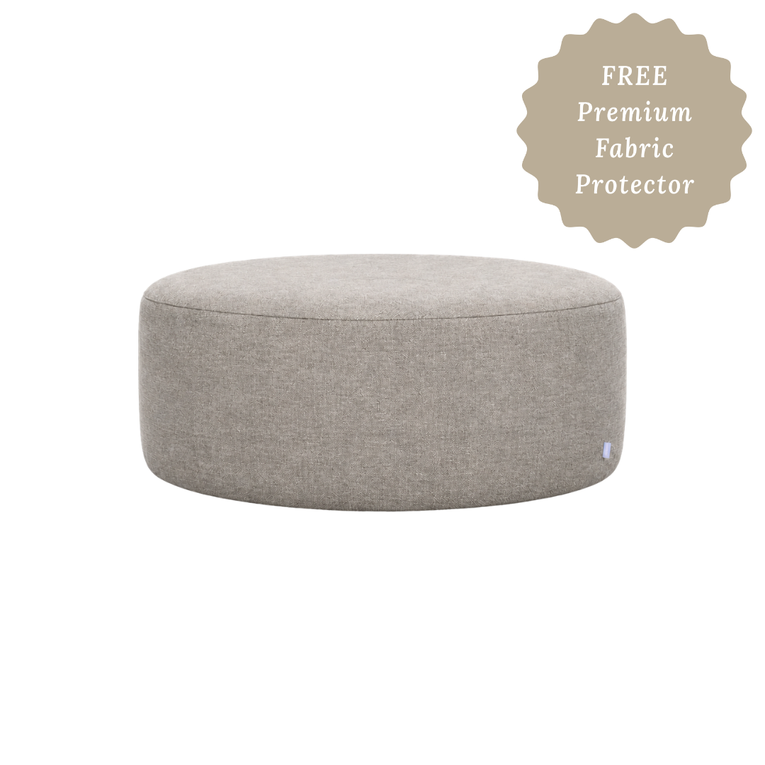 Lima Round Ottoman Large