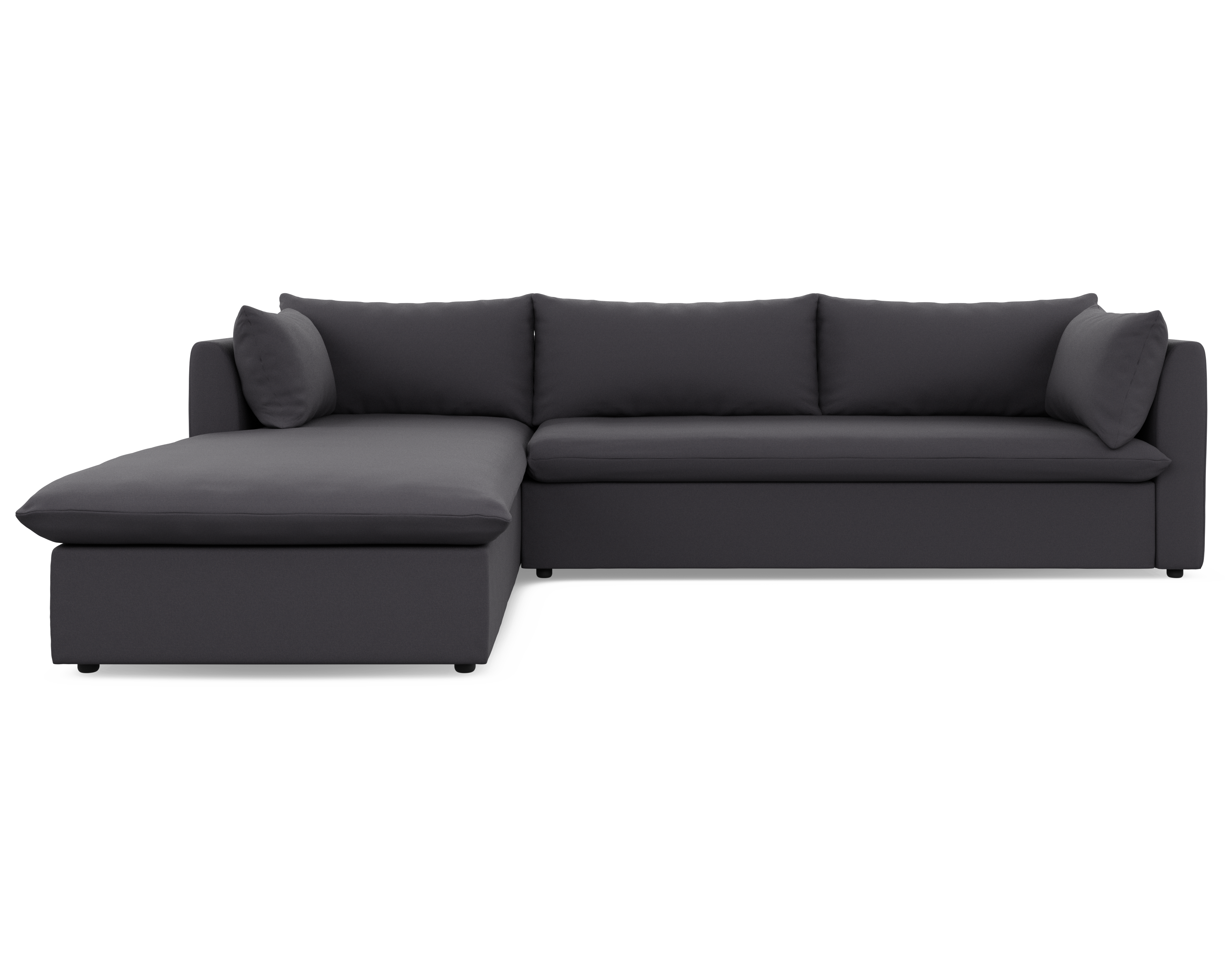 Lira Luxe L Shape Medium Left - FibreGuard Graphite (Express)