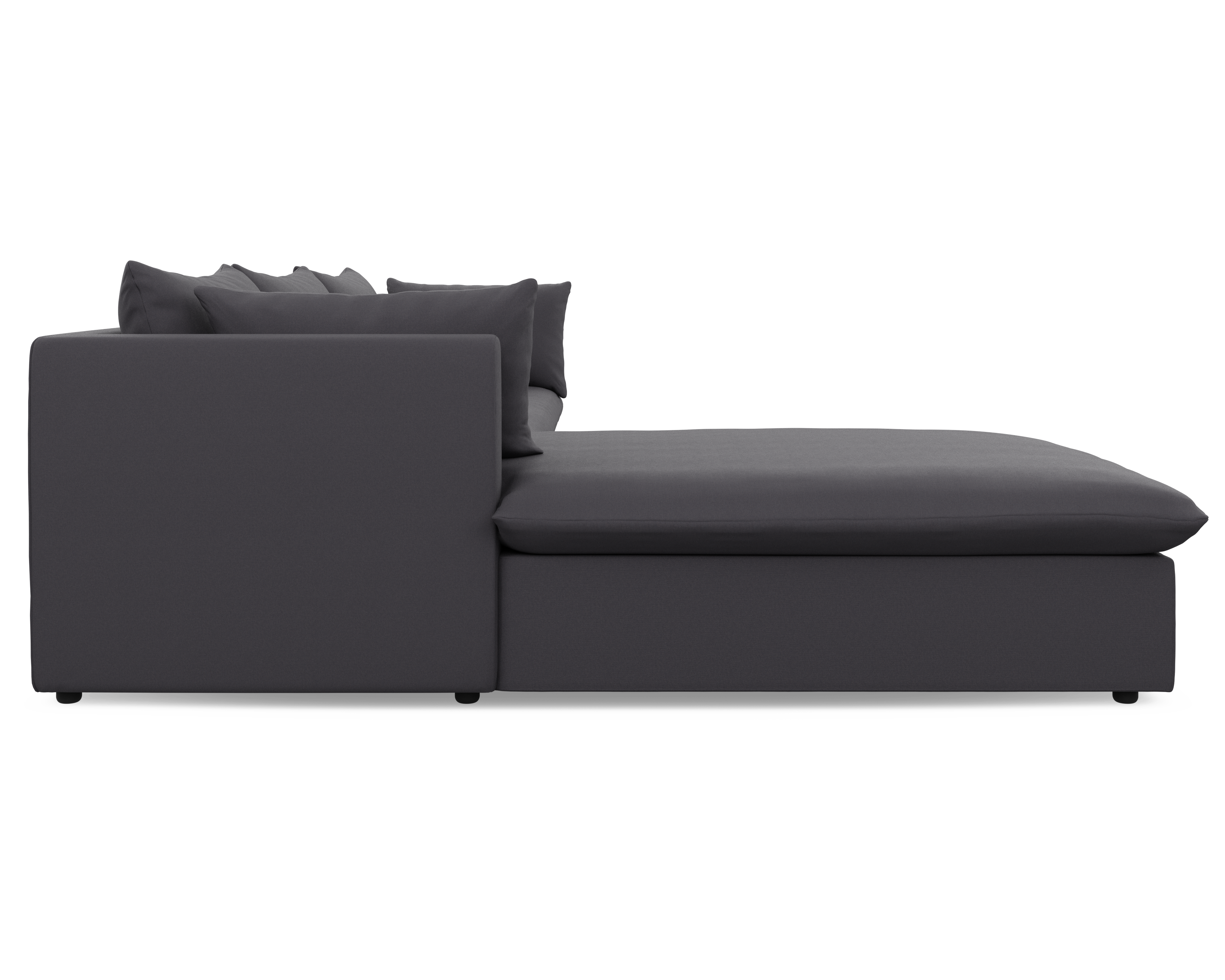 Lira Luxe L Shape Medium Left - FibreGuard Graphite (Express)