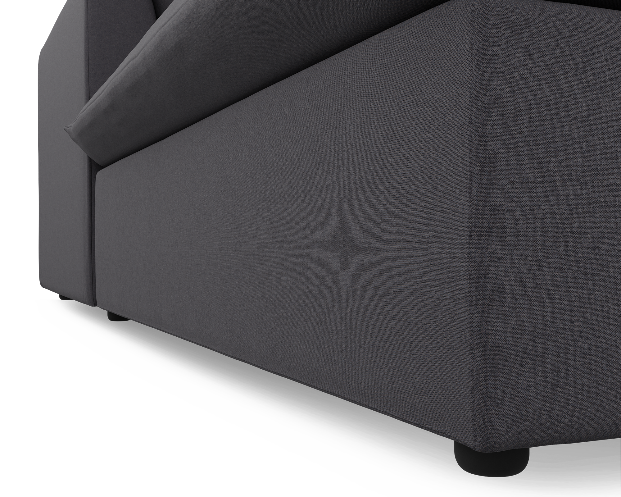 Lira Luxe L Shape Medium Left - FibreGuard Graphite (Express)