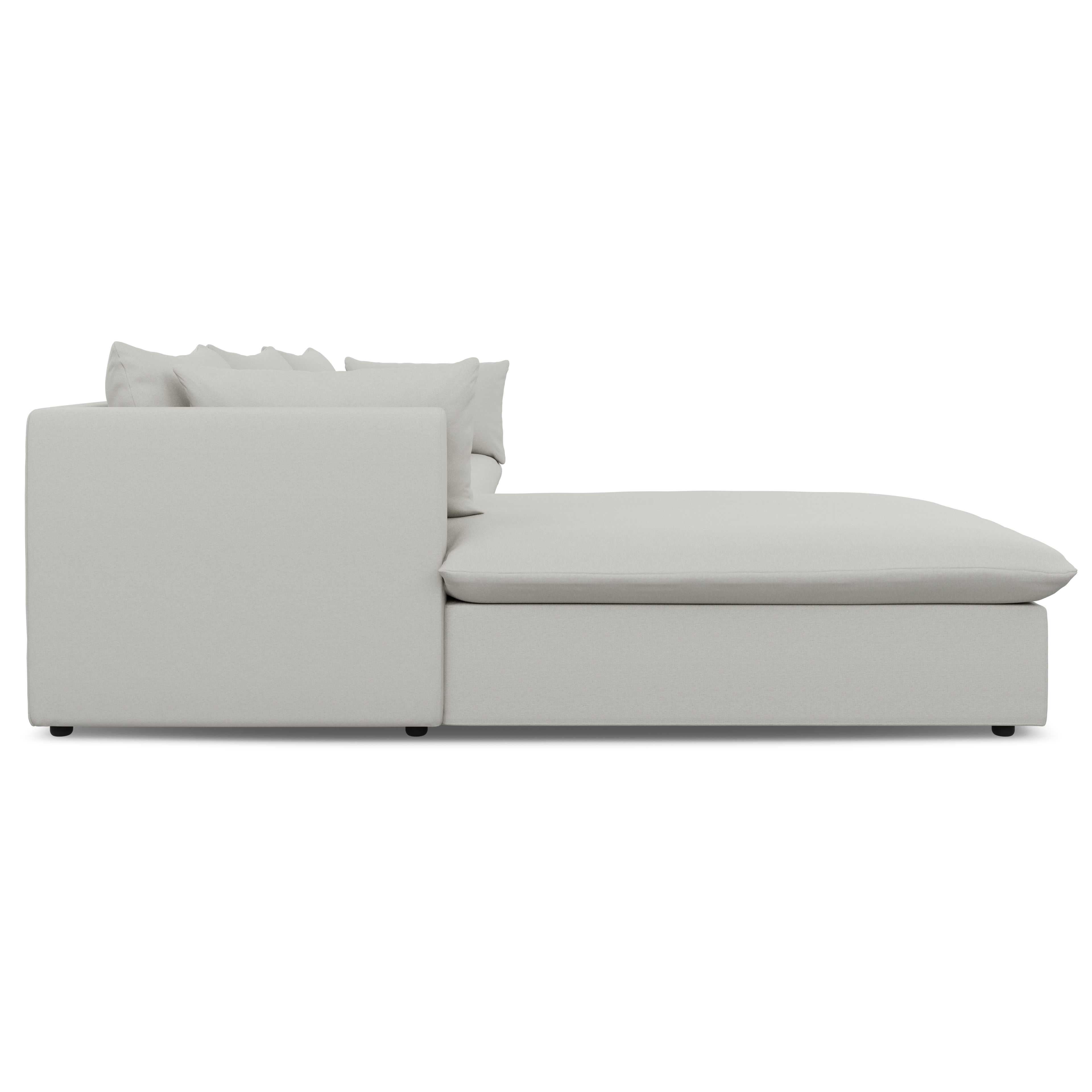 Lira Luxe L Shape Medium Left - FibreGuard Ivory (Express)