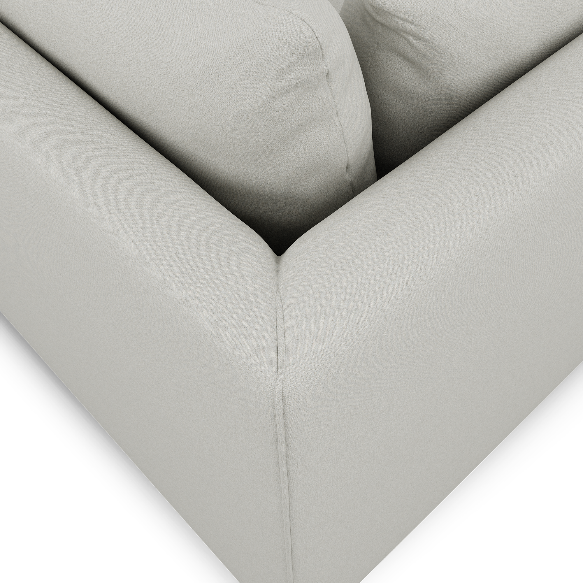 Lira Luxe L Shape Medium Left - FibreGuard Ivory (Express)