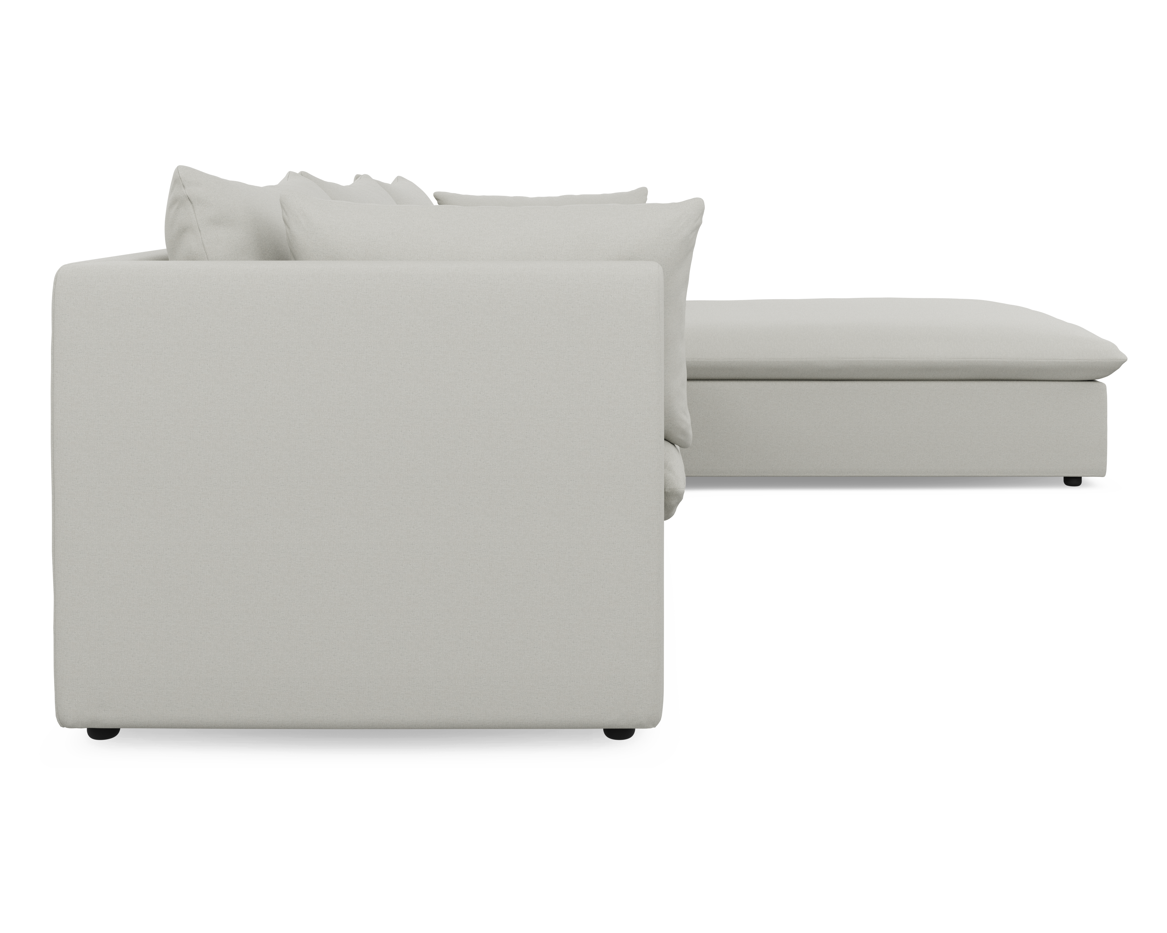 Lira Luxe L Shape Medium Right - FibreGuard Ivory (Express)