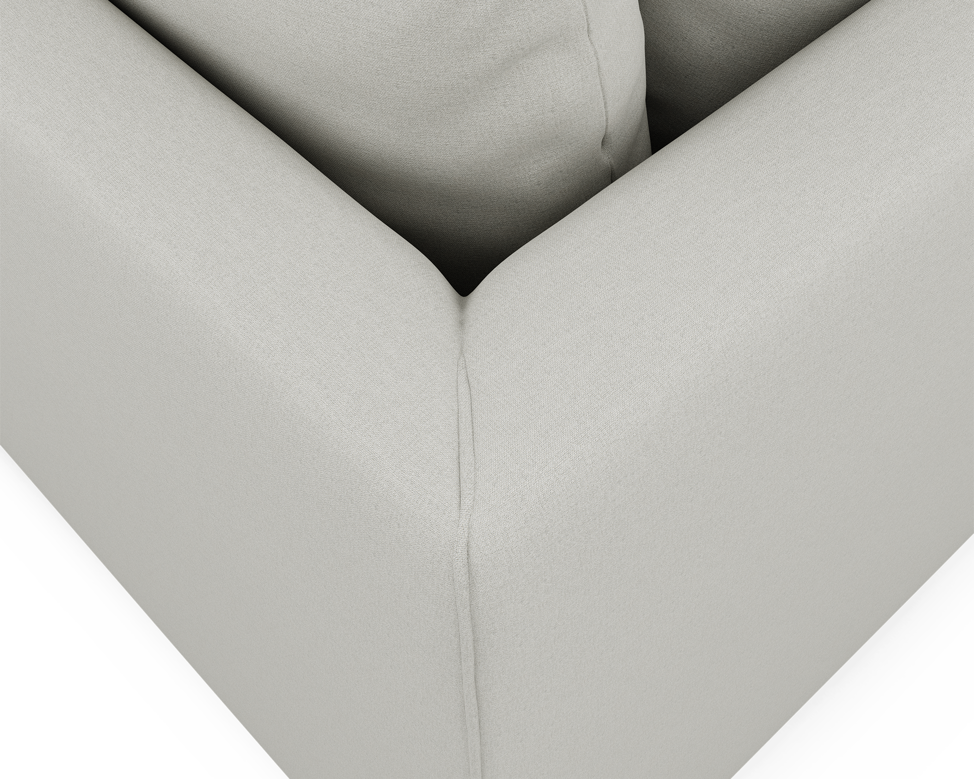 Lira Luxe L Shape Medium Right - FibreGuard Ivory (Express)