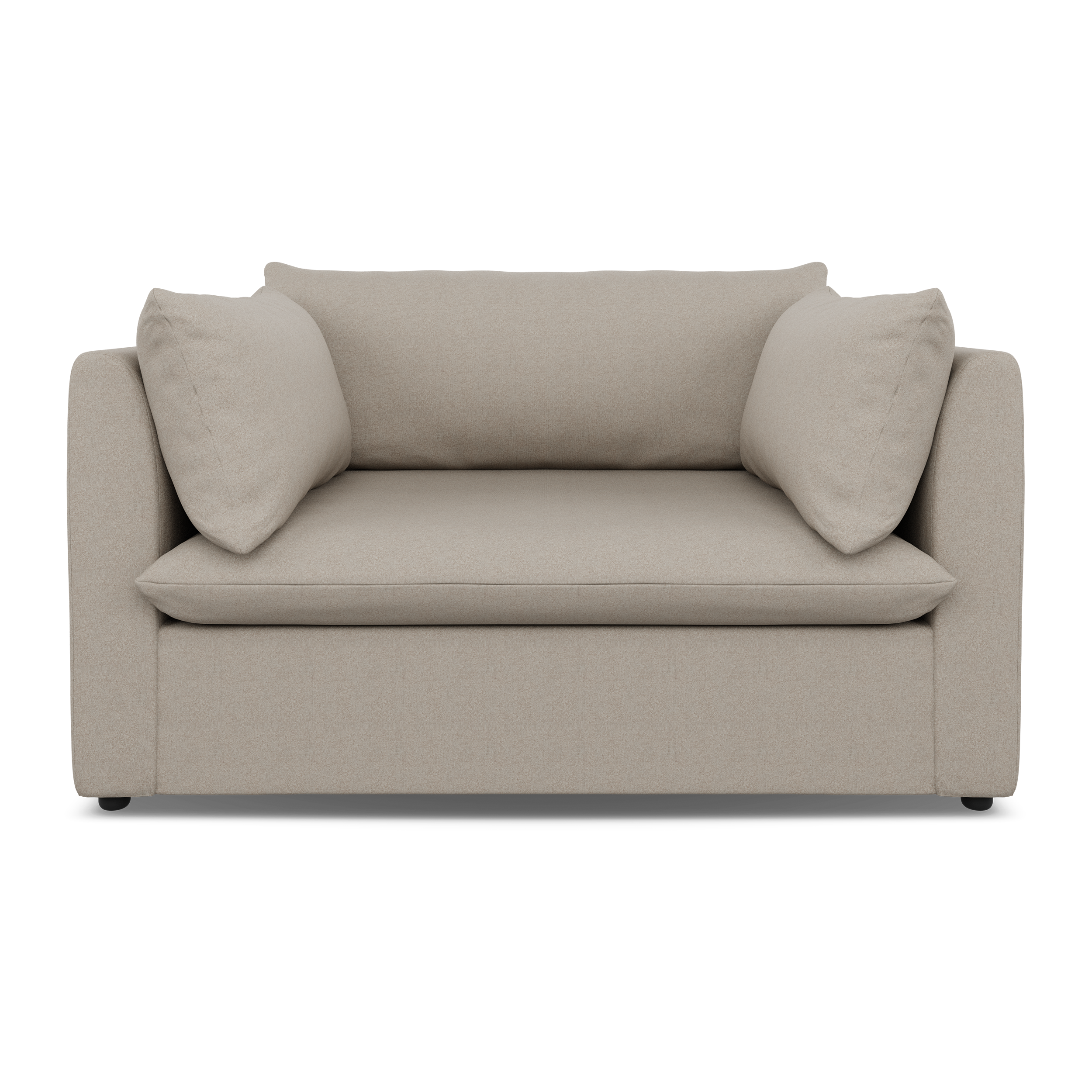 Lira Luxe Loveseat Textured Safari (Express)