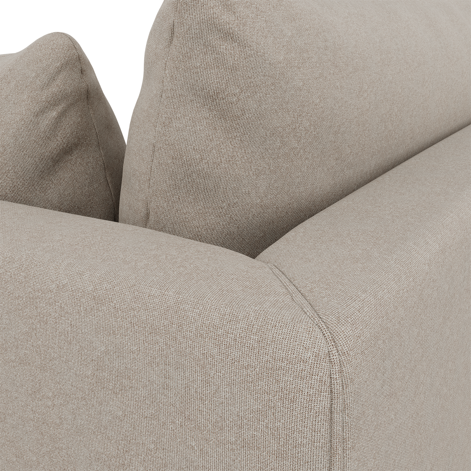 Lira Luxe Loveseat Textured Safari (Express)