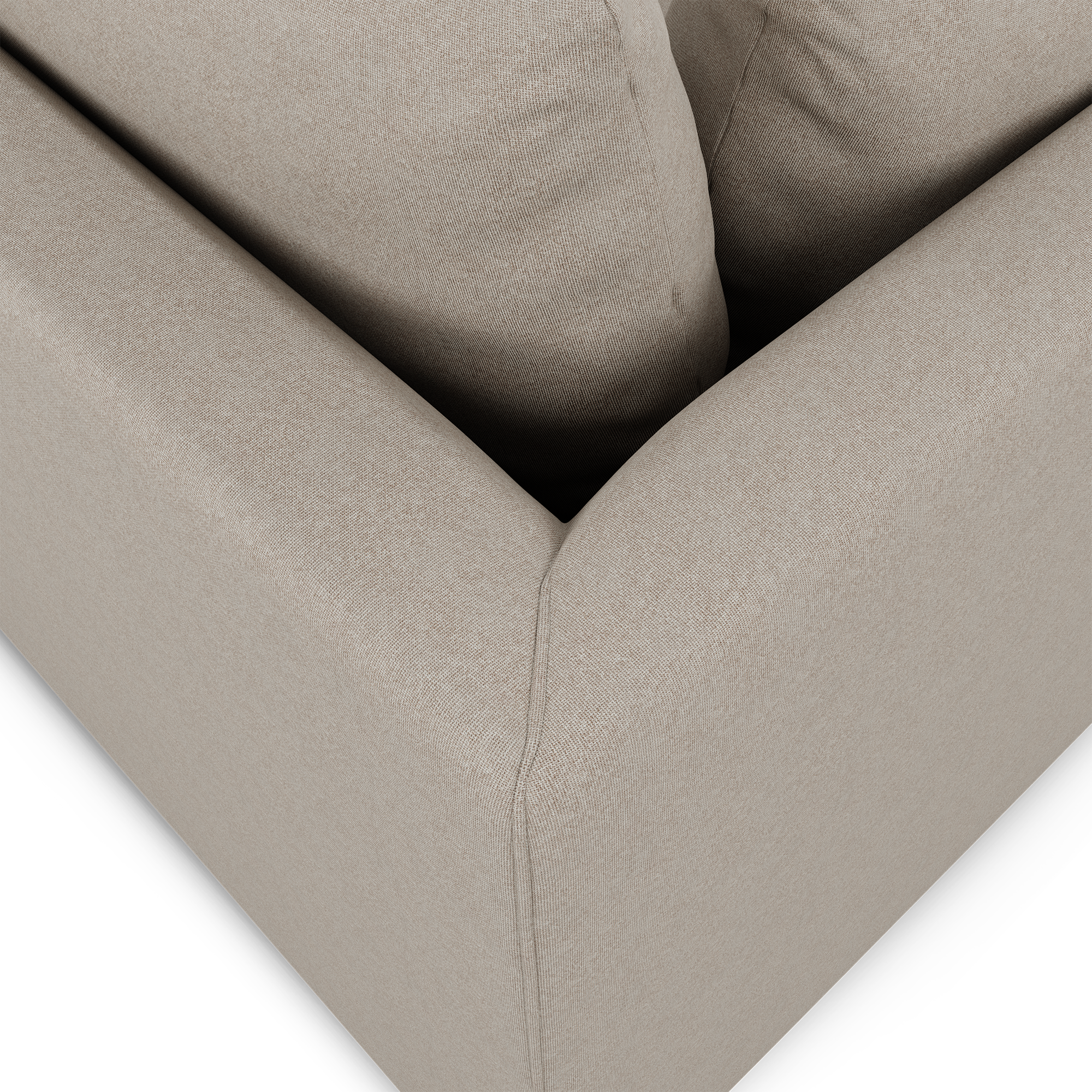 Lira Luxe Loveseat Textured Safari (Express)