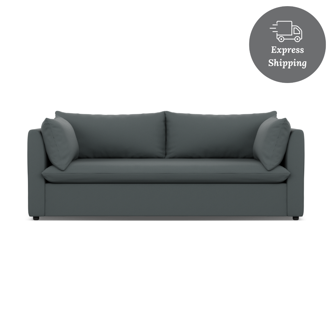 Lira Luxe 3 Seater - FibreGuard Cinder (Express)