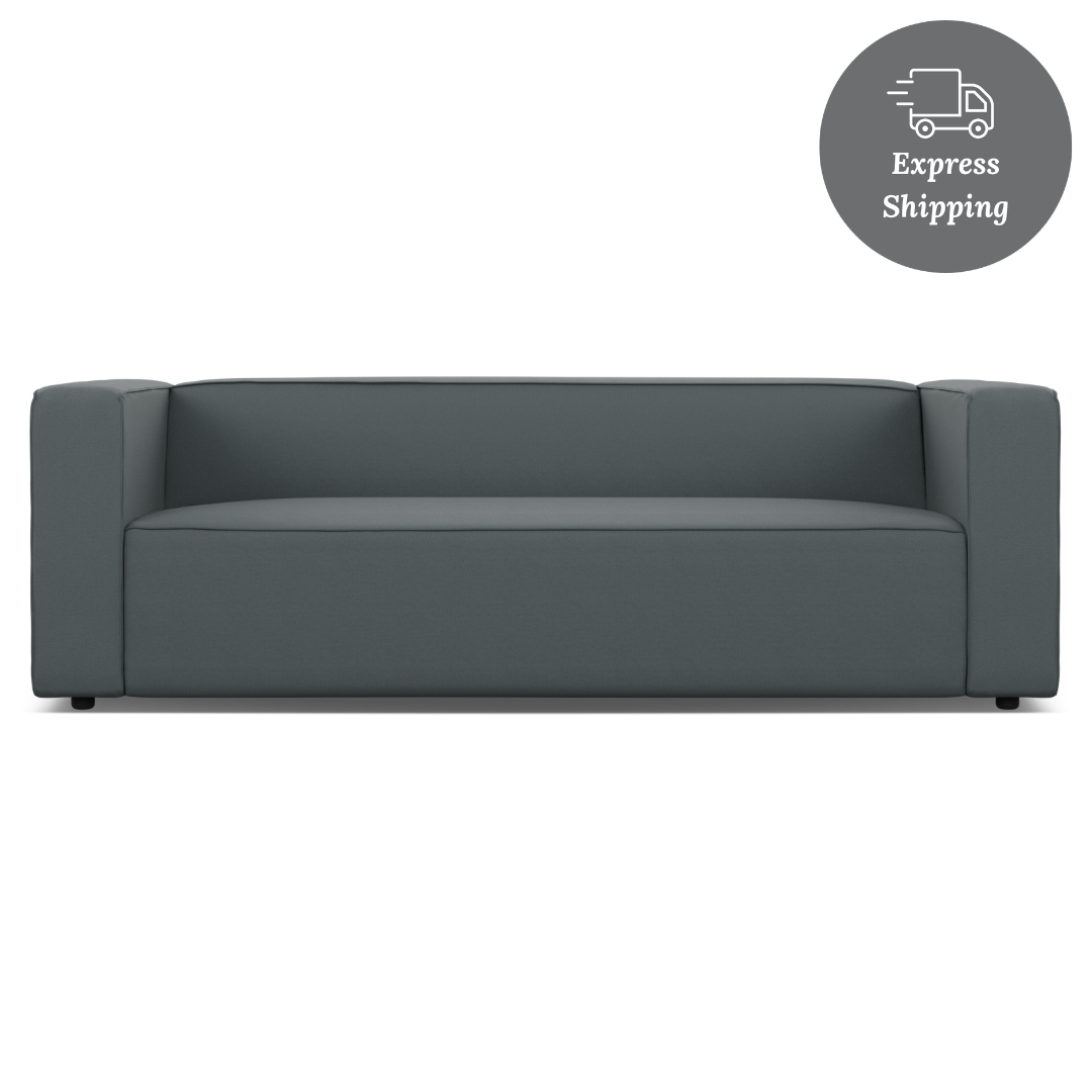 Zola 3 Seater - FibreGuard Cinder (Express)