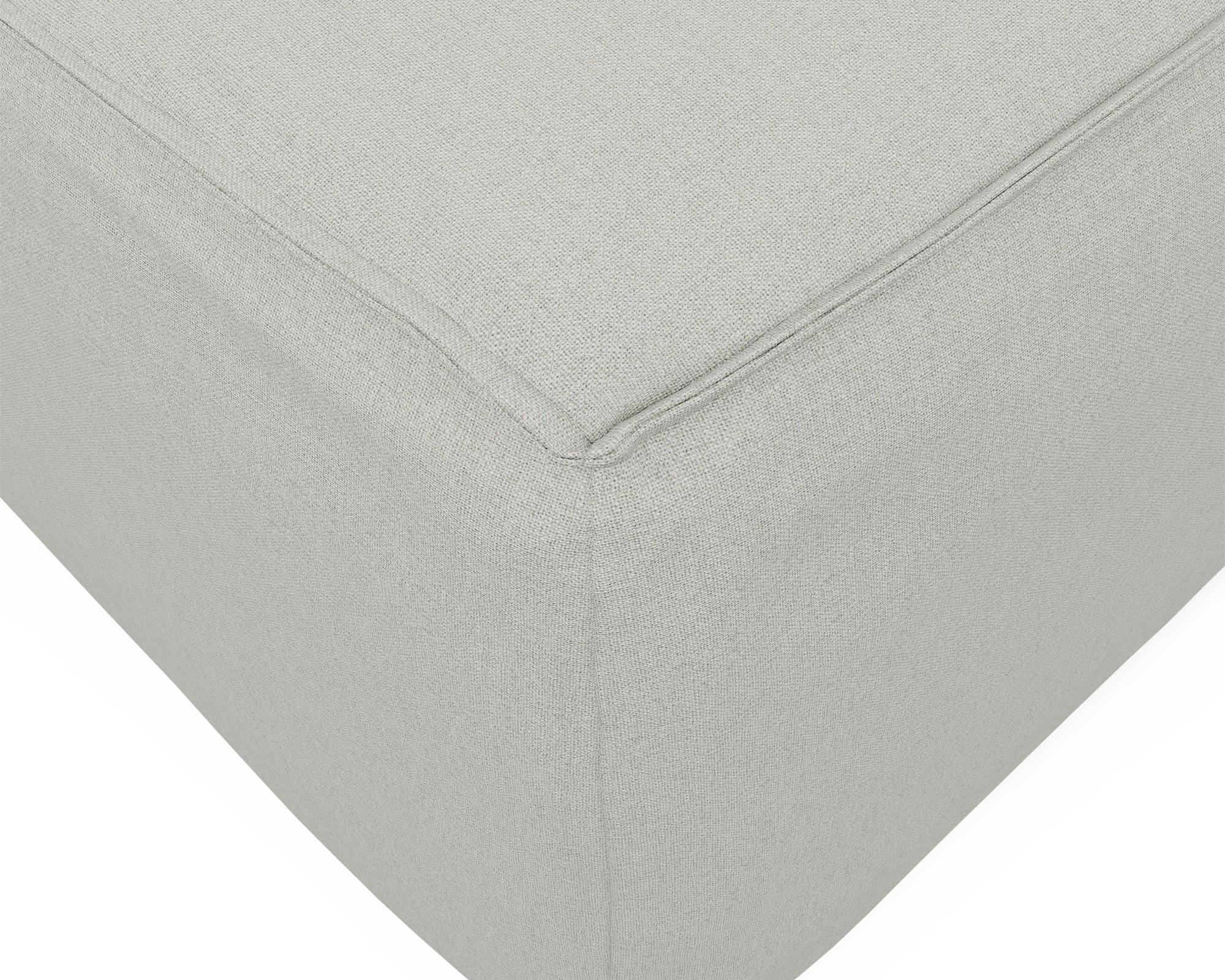 Zola Square Ottoman - FibreGuard Ivory (Express)