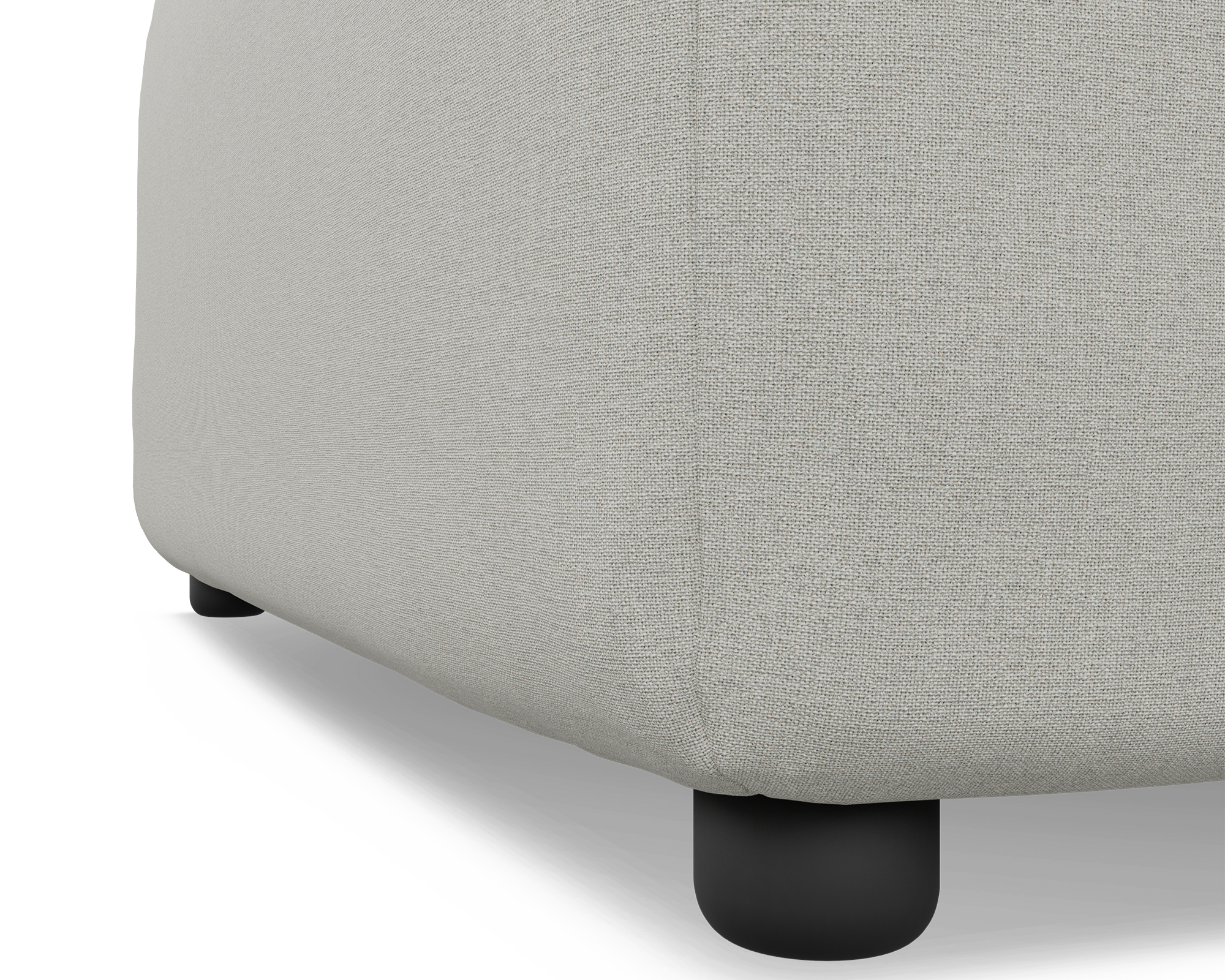 Zola Square Ottoman - FibreGuard Ivory (Express)