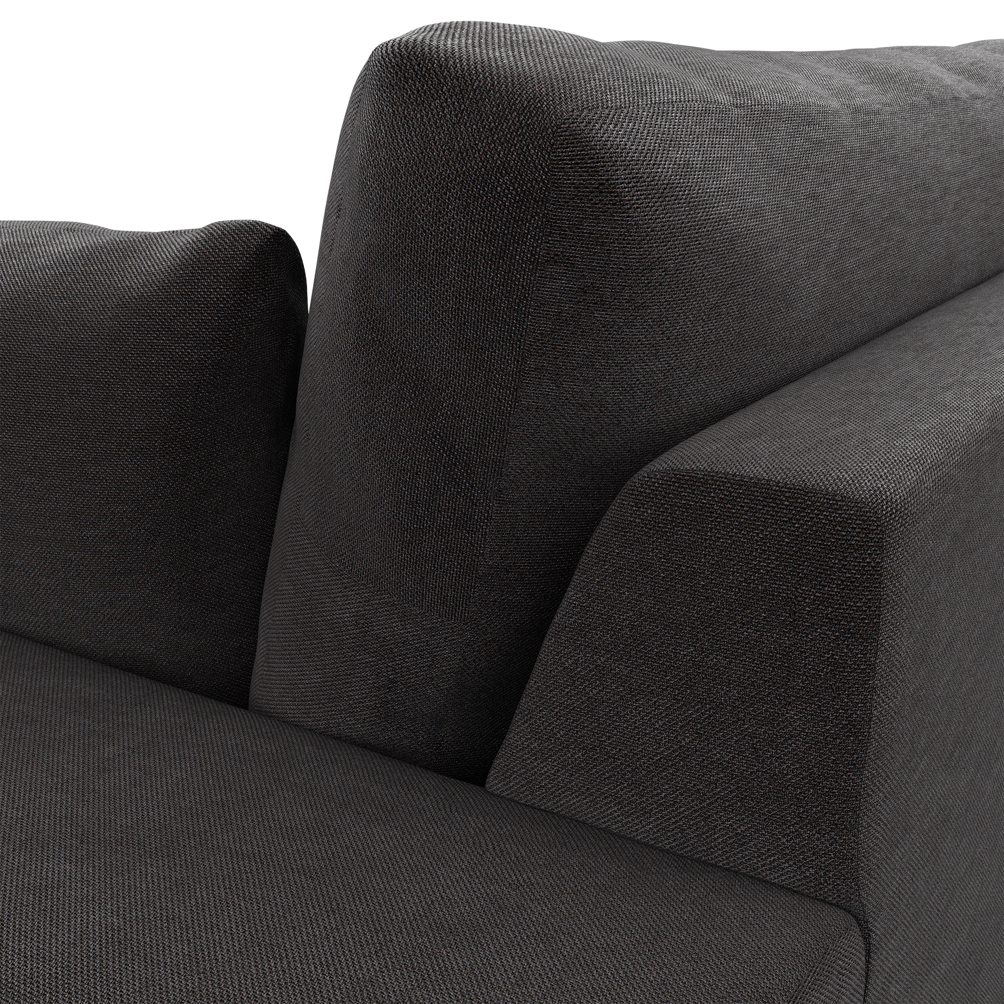Zuva 3 Seater - Textured Pewter (Express)