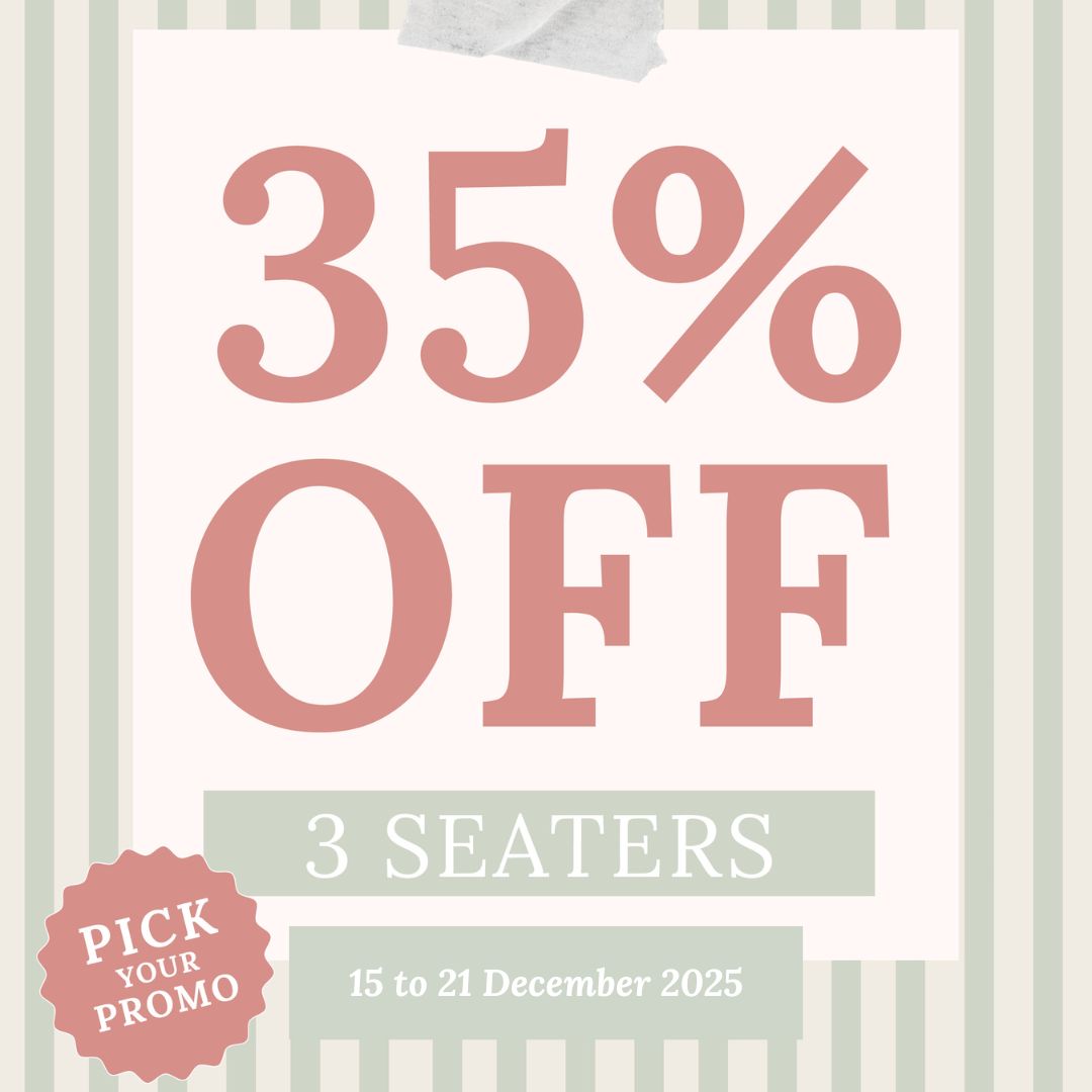 35% Off 3 Seaters - The Heart Of Home Comfort!
