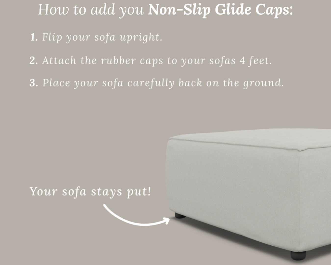 Non-Slip Glide Caps - Set of 4 (Stock)