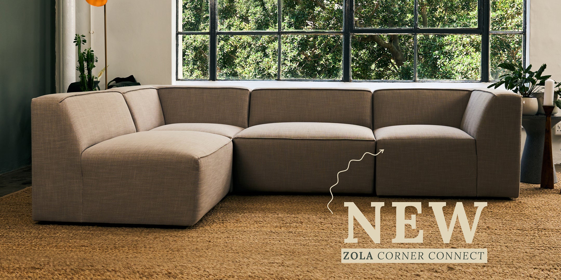 New Zola corner connect sofa