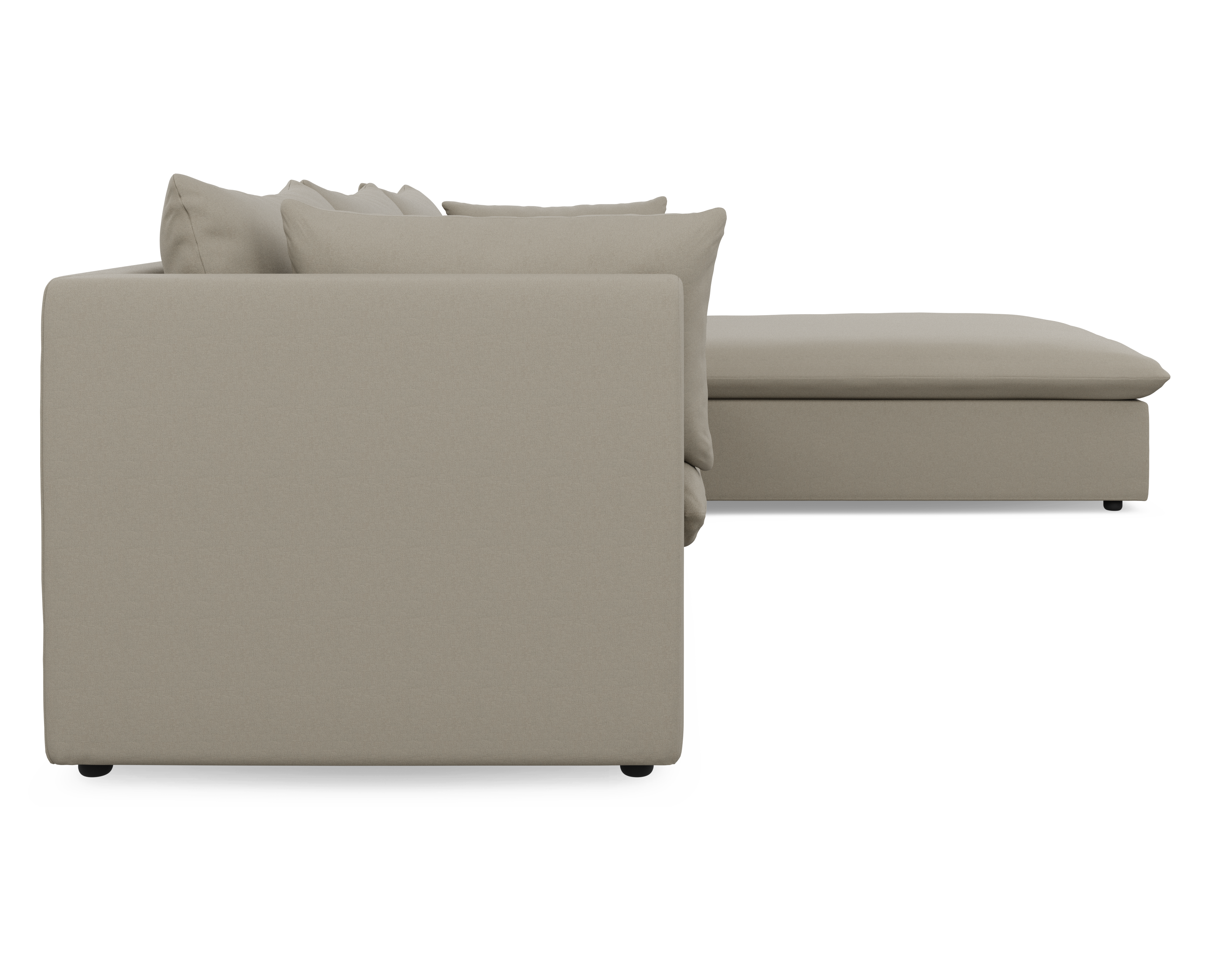 Lira Luxe L Shape Medium Right - FibreGuard Linen (Stock)