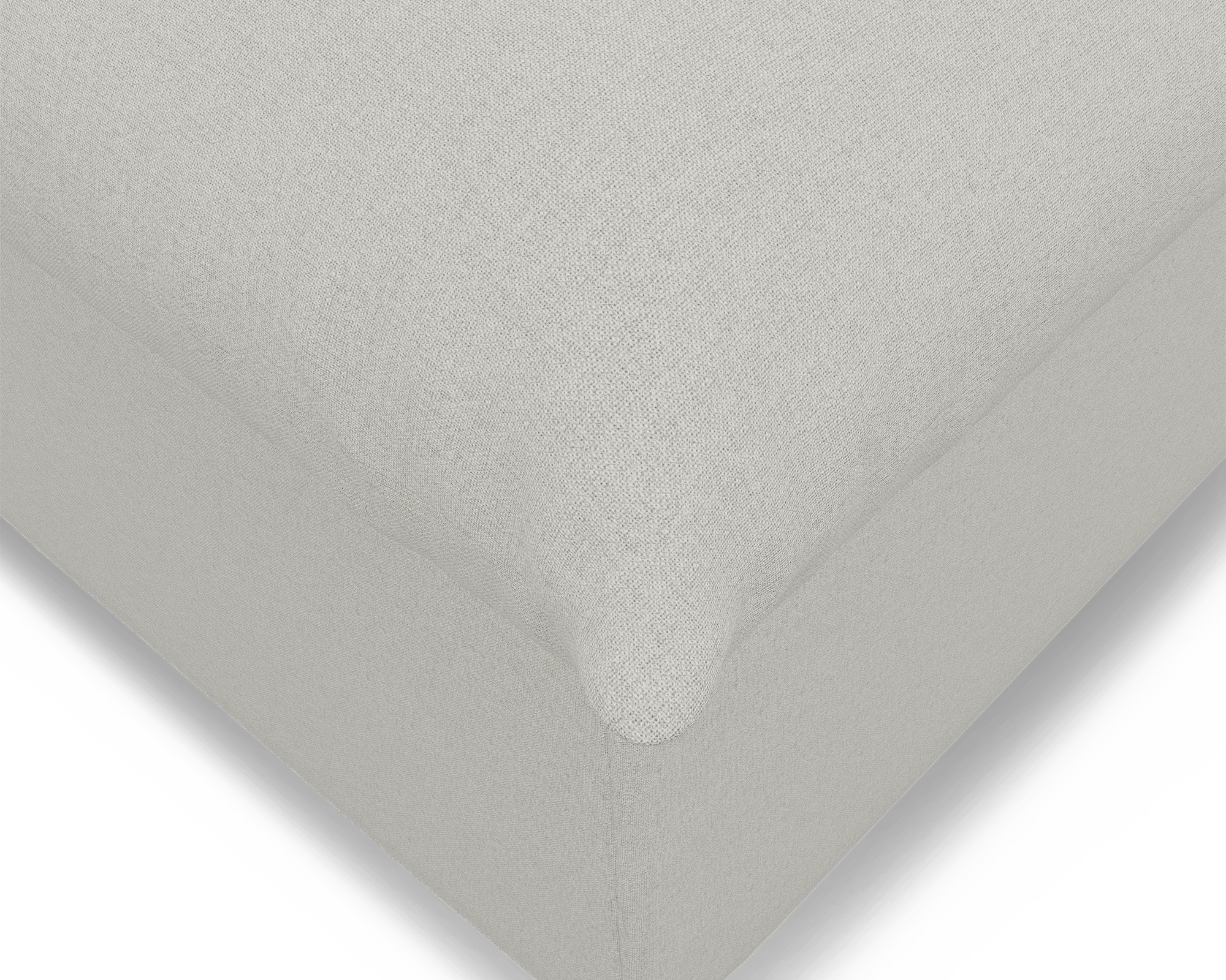 Lira Luxe Ottoman - FibreGuard Ivory (Express)