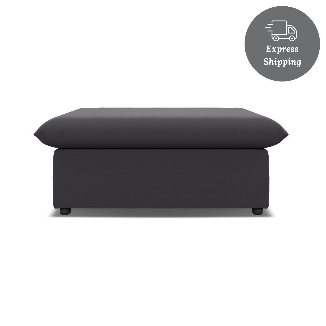 Lira Luxe Ottoman - FibreGuard Graphite (Express)