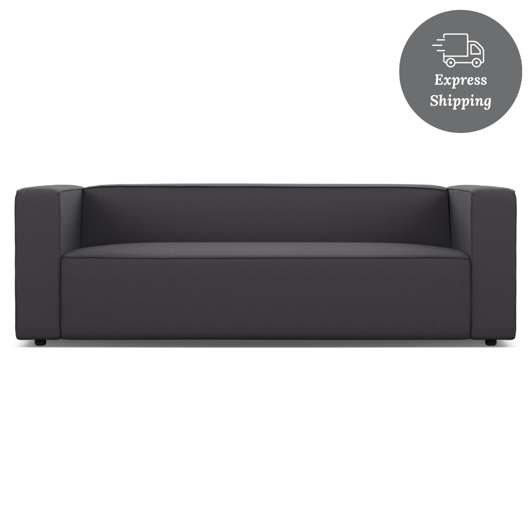 Zola 3 Seater - FibreGuard Graphite (Express)