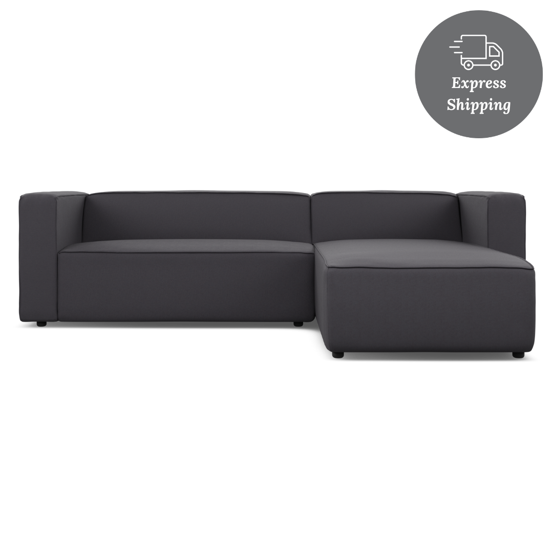 Zola L Shape Medium Right - FibreGuard Graphite (Express)