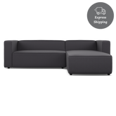 Zola L Shape Medium Right - FibreGuard Graphite (Express)