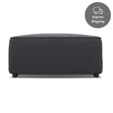 Zola Square Ottoman - FibreGuard Graphite (Express)