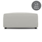 Zola Square Ottoman - FibreGuard Ivory (Express)