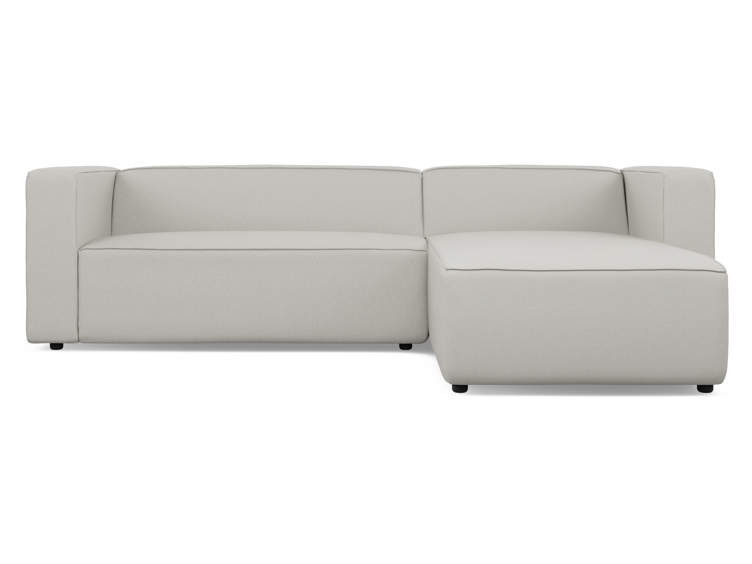 Zola L Shape Medium Right - Textured Ivory (Stock)