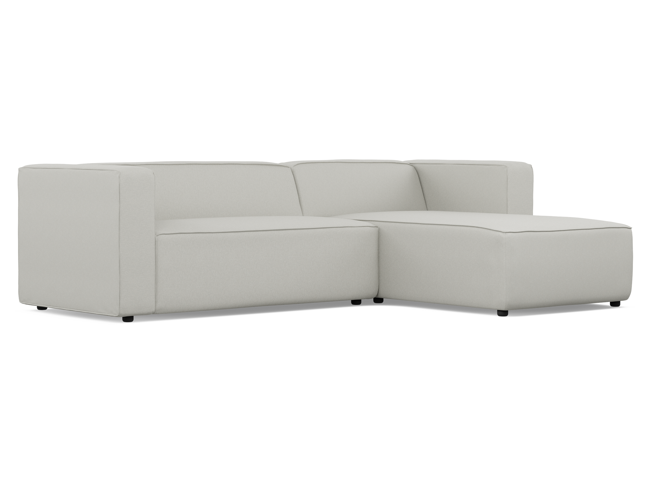 Zola L Shape Medium Right - Textured Ivory (Stock)