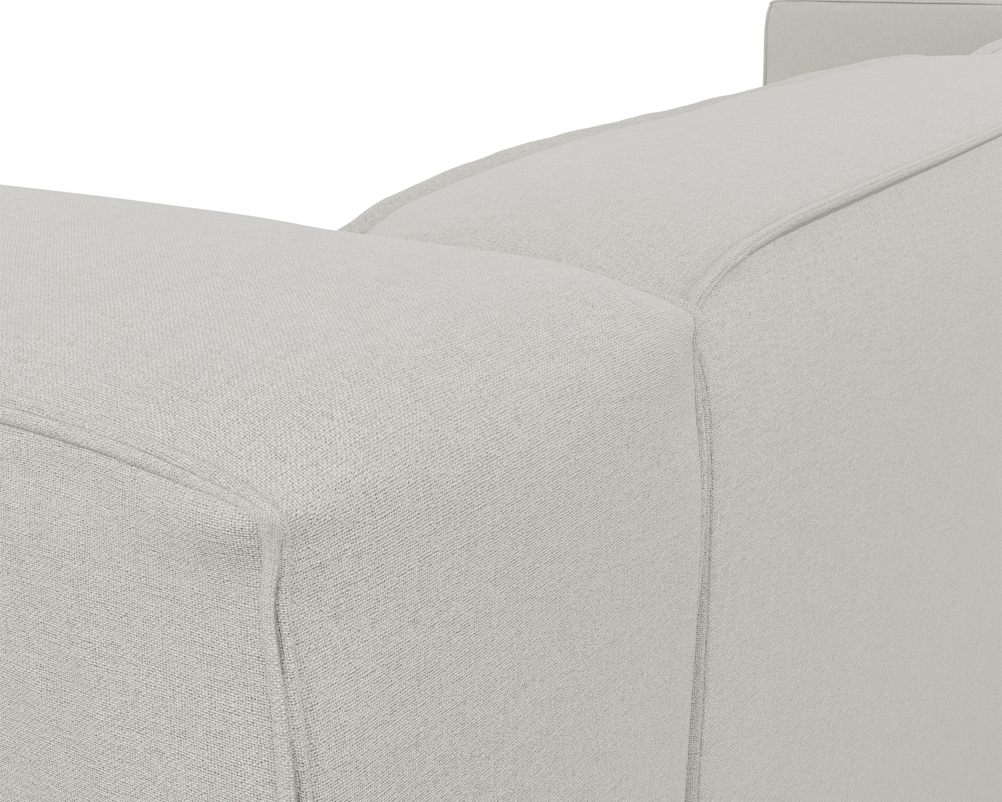 Zola L Shape Medium Right - Textured Ivory (Stock)