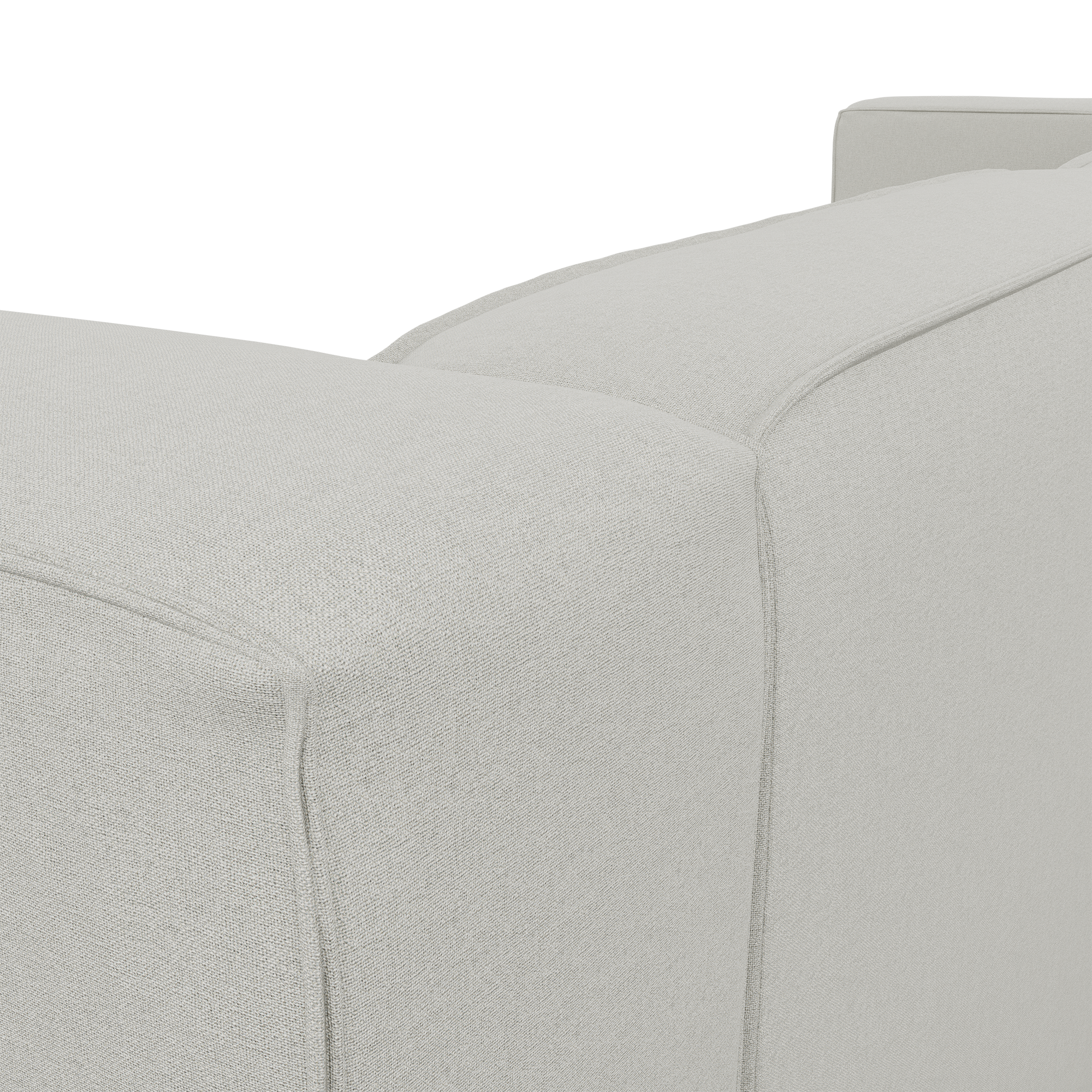 Zola L Shape Medium Right - FibreGuard Ivory (Stock)