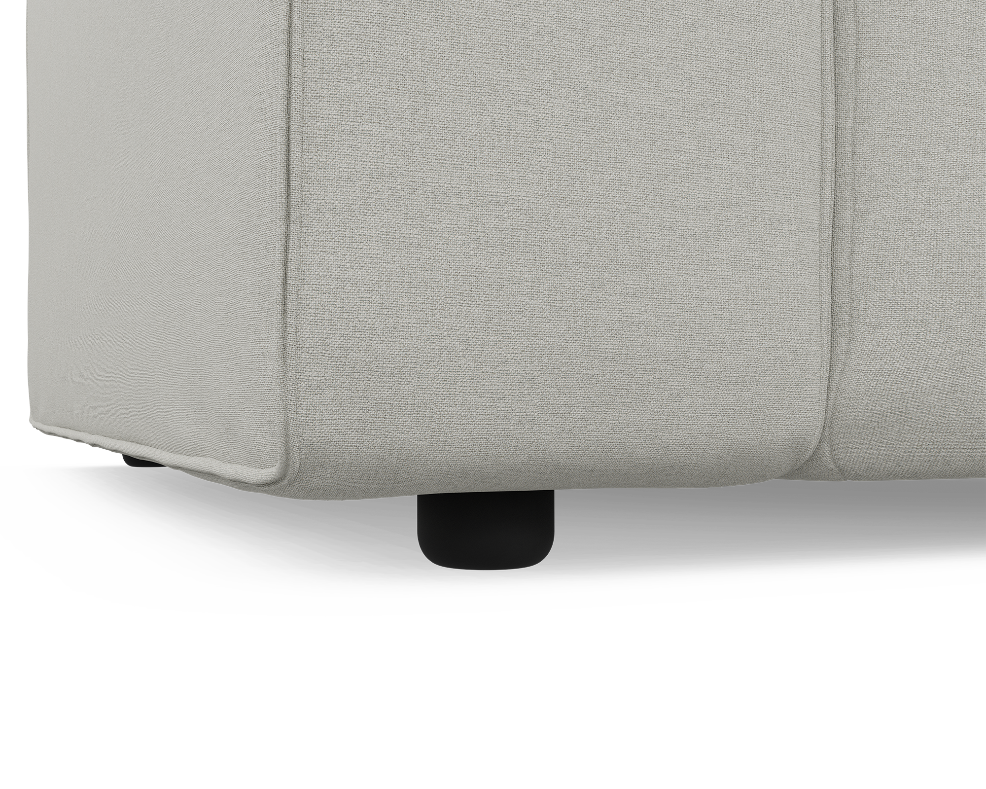 Zola L Shape Medium Right - Textured Ivory (Stock)