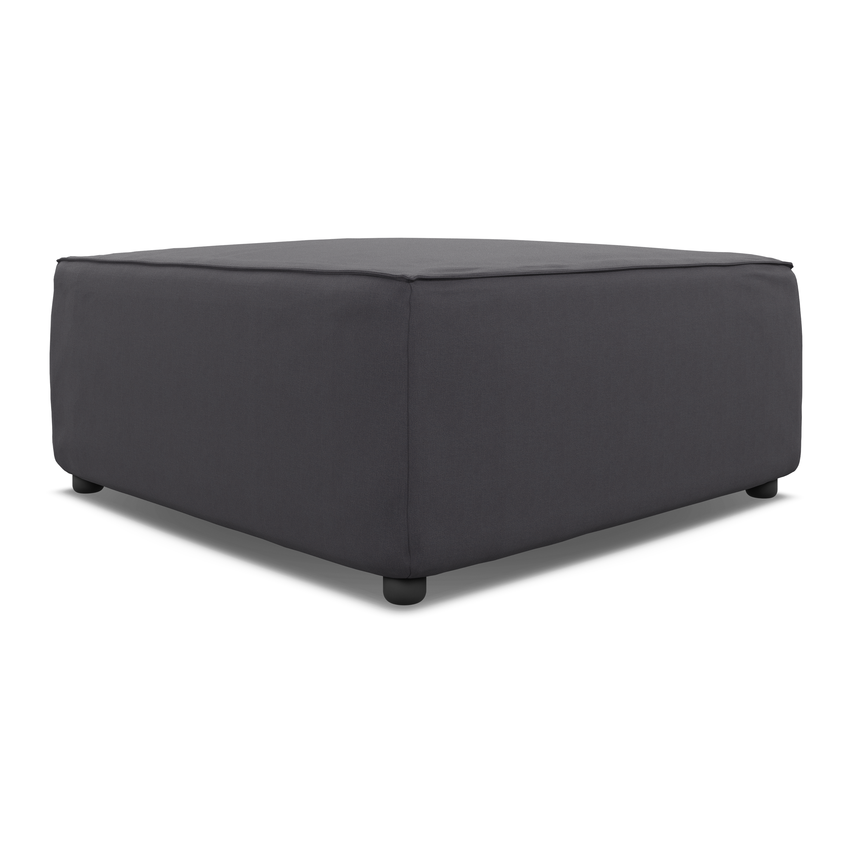 Zola Square Ottoman - FibreGuard Graphite (Express)